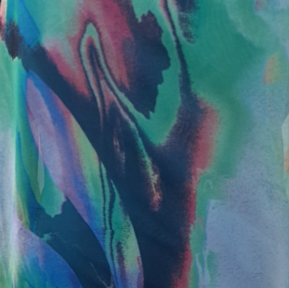 Bisou Bisou One Shoulder Chiffon Mini Dress   Size 10 - Picture 6 of 10